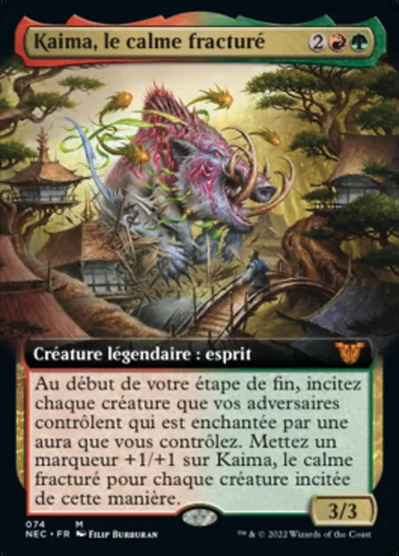 Kaima, le calme fracturé, carte Magic NEC 74 — extension Neon Dynasty Commander