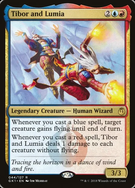Tibor and Lumia, Magic card GK1 44 — GRN Guild Kit set