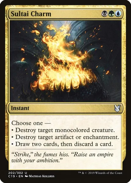 Sultai Charm, Magic card C19 202 — Commander 2019 set