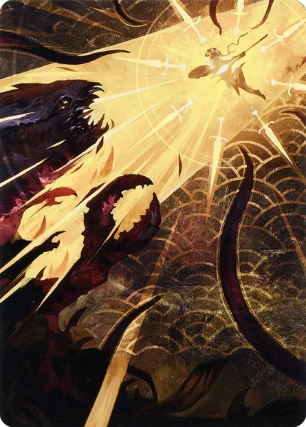 Defiant Strike // Defiant Strike, carte Magic ASTX 62 — extension Strixhaven Art Series