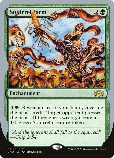 Squirrel Farm, Magic card UND 71 — Unsanctioned set