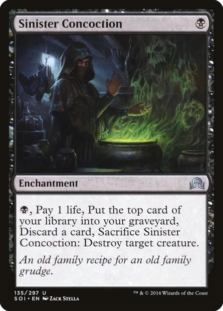 Sinister Concoction, Magic card SOI 135 — Shadows over Innistrad set