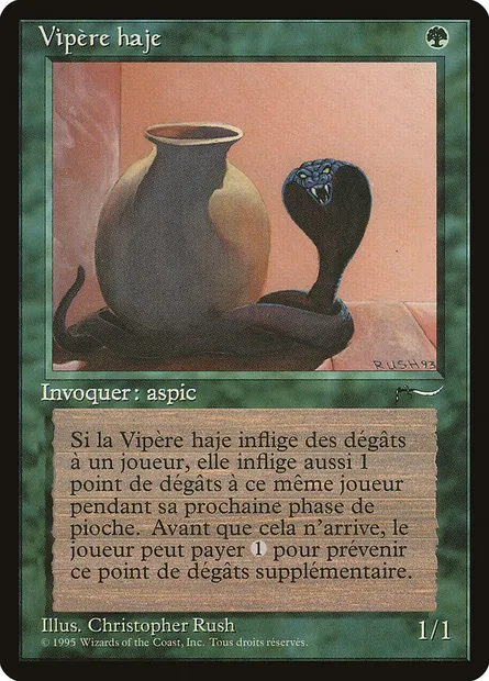 Vipère haje, carte Magic REN 151 — extension Renaissance