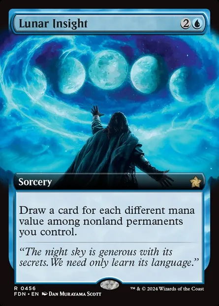Lunar Insight, Magic card FDN 456 — Foundations set