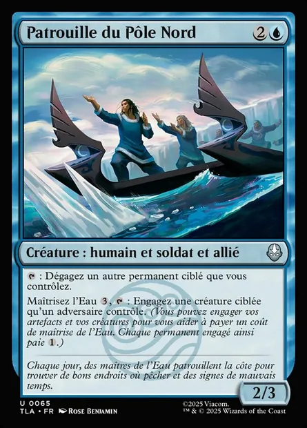 Patrouille du Pôle Nord, carte Magic TLA 65 — extension Avatar: The Last Airbender