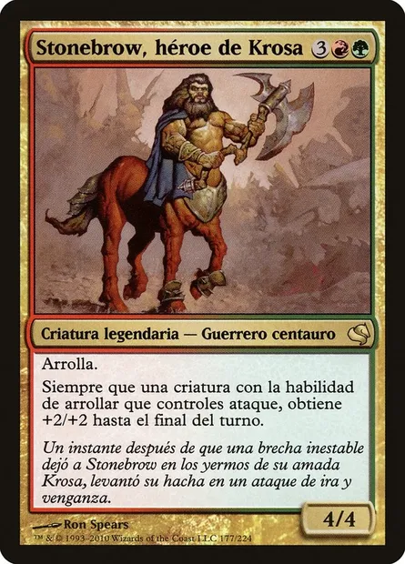 Stonebrow, Krosan Hero, Magic card PS11 177 — Salvat 2011 set