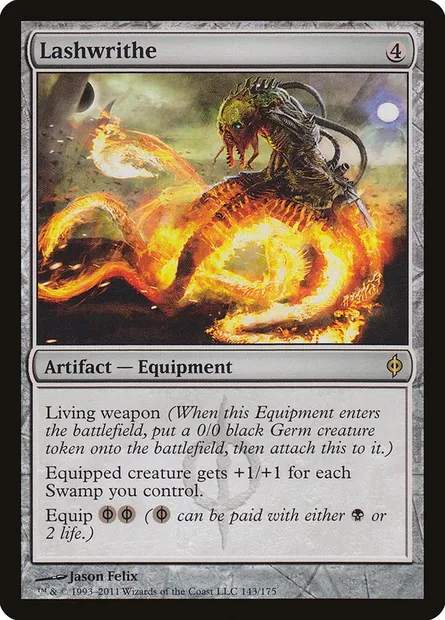 Lashwrithe, Magic card NPH 143 — New Phyrexia set