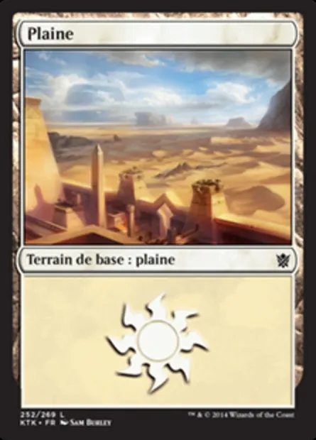 Plaine, carte Magic KTK 252 — extension Les Khans de Tarkir