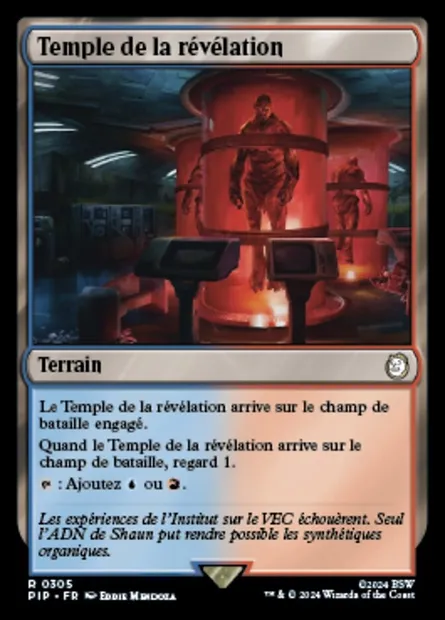 Temple de la révélation, carte Magic PIP 305 — extension Fallout