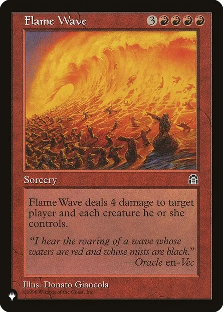 Flame Wave, Magic card PLST STH-81 — The List set