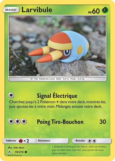 Larvibule, carte Pokémon UNB 18 — extension Alliance Infaillible