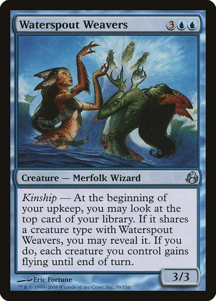 Waterspout Weavers, Magic card MOR 56 — Morningtide set