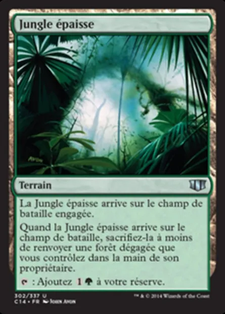 Jungle épaisse, carte Magic C14 302 — extension Commander 2014