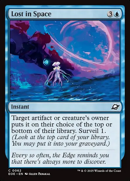 Lost in Space, Magic card EOE 62 — Edge of Eternities set