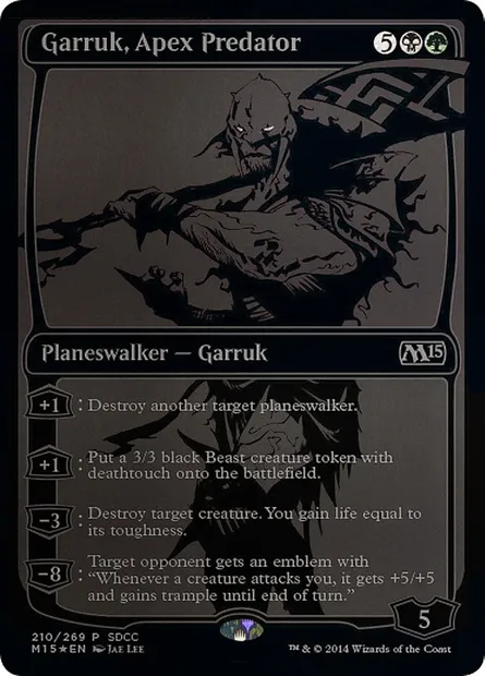 Garruk, Apex Predator, Magic card PS14 210 — San Diego Comic-Con 2014 set
