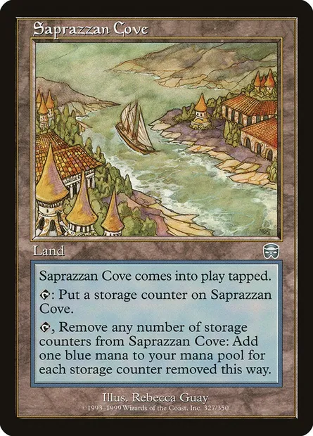 Saprazzan Cove, Magic card MMQ 327 — Mercadian Masques set