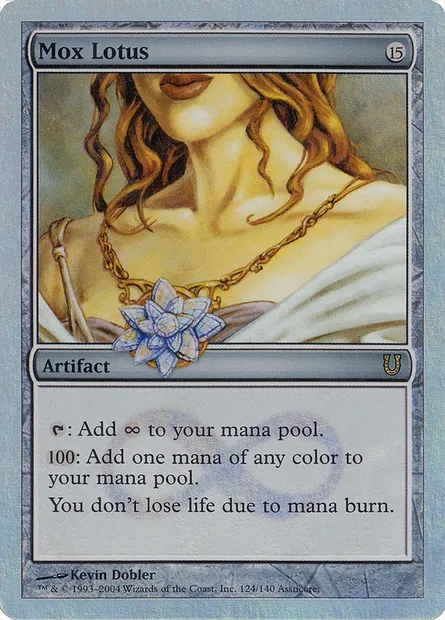 Mox Lotus, carte Magic UNH 124★ — extension Unhinged