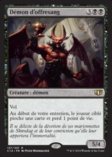 Démon d'offresang, carte Magic C14 137 — extension Commander 2014