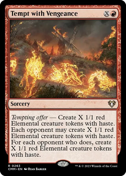 Tempt with Vengeance, Magic card CMM 263 — Commander Masters set