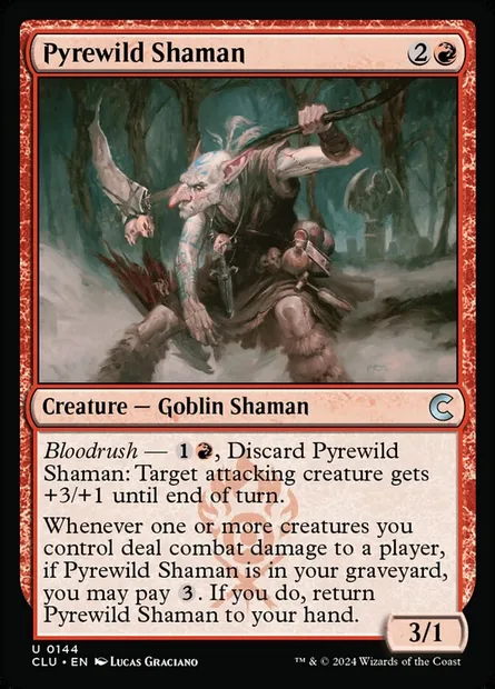 Pyrewild Shaman, Magic card CLU 144 — Ravnica: Clue Edition set