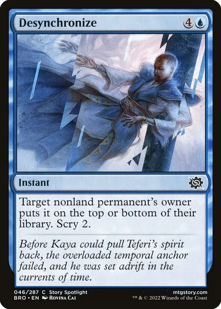 Desynchronize, Magic card BRO 46 — The Brothers' War set