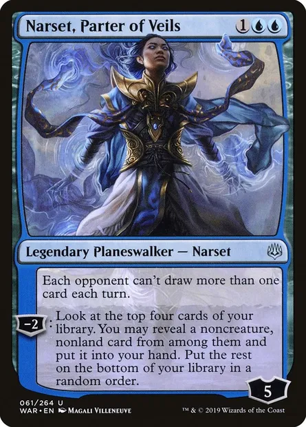 Narset, Parter of Veils, Magic card WAR 61 — War of the Spark set