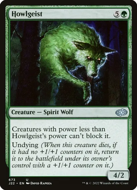 Howlgeist, Magic card J22 673 — Jumpstart 2022 set