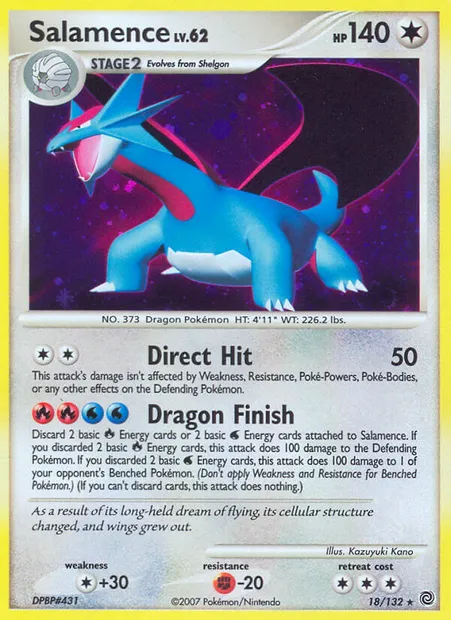 Salamence, Pokémon card SW 18 — Secret Wonders set