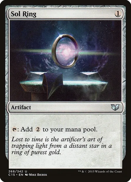 Sol Ring, Magic card C15 268 — Commander 2015 set