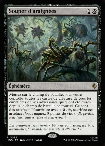 Souper d'araignées, carte Magic HOB 86 — extension The Hobbit