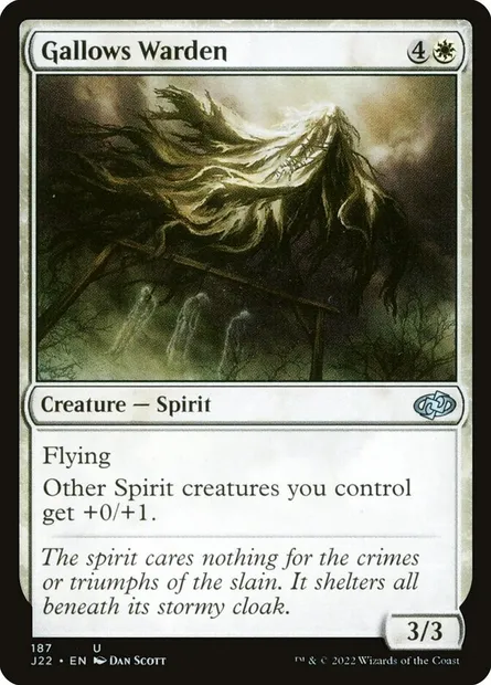 Gallows Warden, Magic card J22 187 — Jumpstart 2022 set