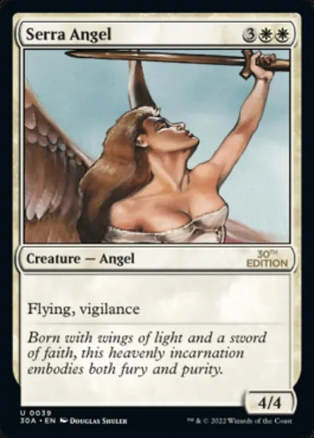 Serra Angel, Magic card 30A 39 — 30th Anniversary Edition set