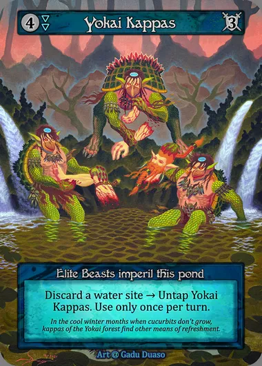 Yokai Kappas, Sorcery card ALP 188 — Alpha set