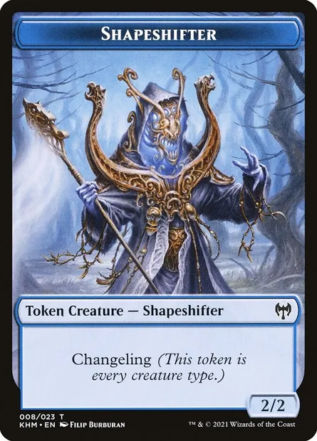 Shapeshifter, Magic card TKHM 8 — Kaldheim Tokens set