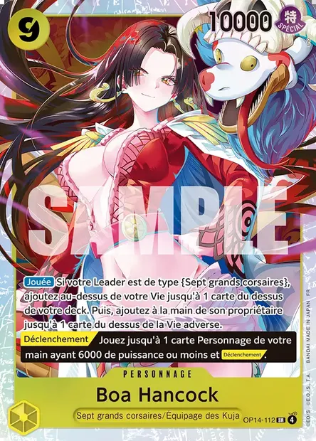 Boa Hancock, carte One Piece OP14-112 — extension LES SEPT DE LA MER D'AZUR