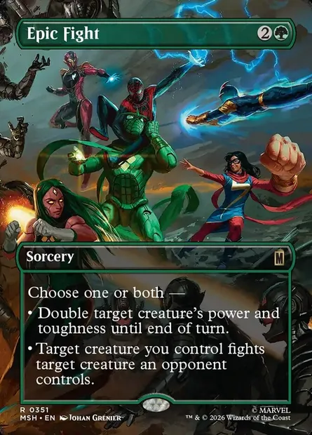 Epic Fight, Magic card MSH 351 — Marvel Super Heroes set