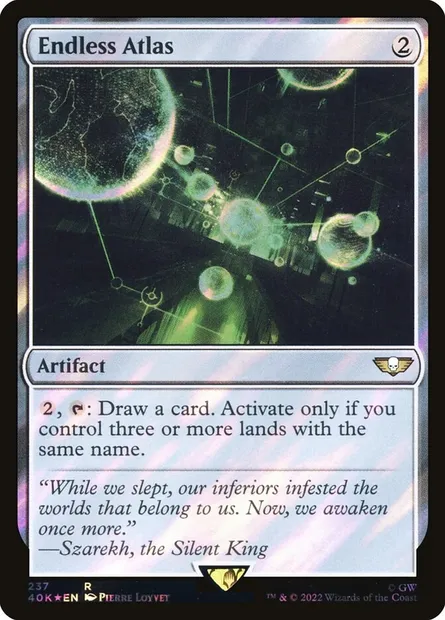 Atlas infini, carte Magic 40K 237★ — extension Warhammer 40,000 Commander