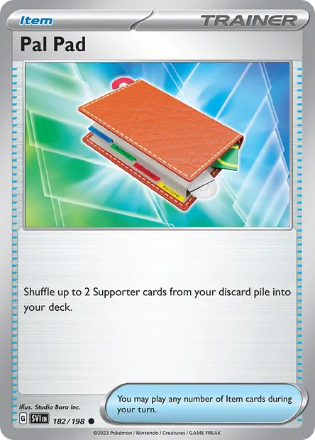 Pal Pad, Pokémon card SVI 182 — Scarlet & Violet set