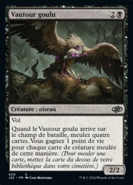 Vautour goulu, carte Magic J22 420 — extension Jumpstart 2022