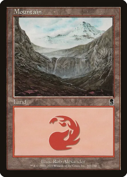 Montagne, carte Magic ODY 345 — extension Odyssée