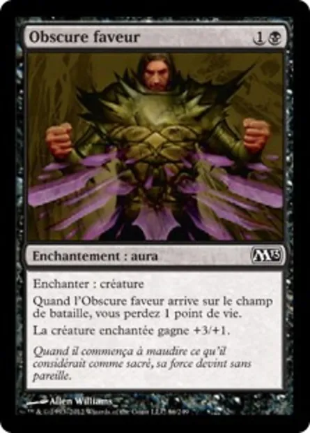 Obscure faveur, carte Magic M13 86 — extension Magic 2013