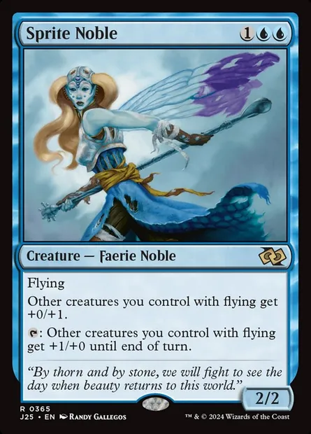 Sprite Noble, Magic card J25 365 — Foundations Jumpstart set