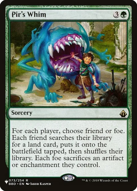 Pir's Whim, Magic card PLST BBD-73 — The List set