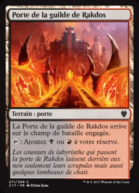 Porte de la guilde de Rakdos, carte Magic C17 271 — extension Commander 2017