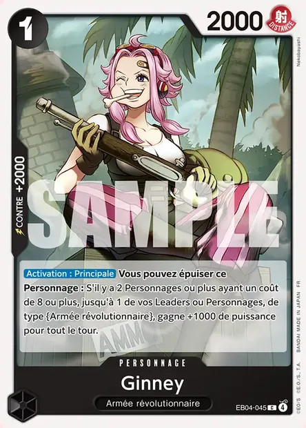 Ginney, carte One Piece EB04-045 — extension EGGHEAD CRISIS