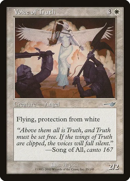 Voice of Truth, Magic card NEM 25 — Nemesis set