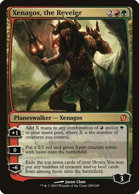 Xenagos, the Reveler, Magic card THS 209 — Theros set