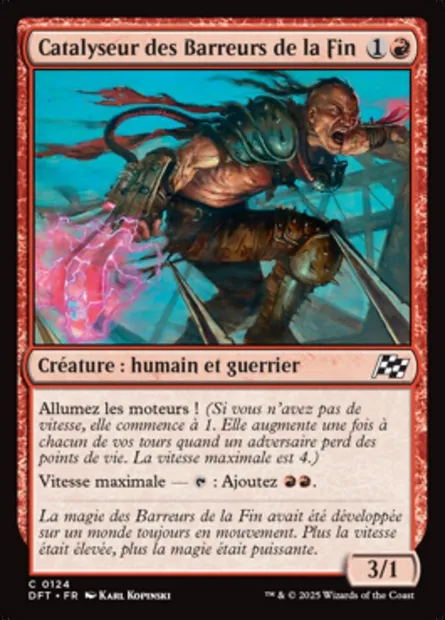 Catalyseur des Barreurs de la Fin, carte Magic DFT 124 — extension Aetherdrift