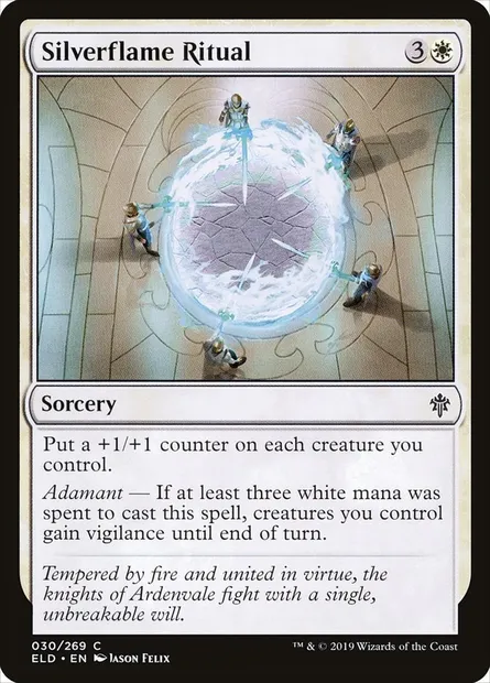 Silverflame Ritual, Magic card ELD 30 — Throne of Eldraine set