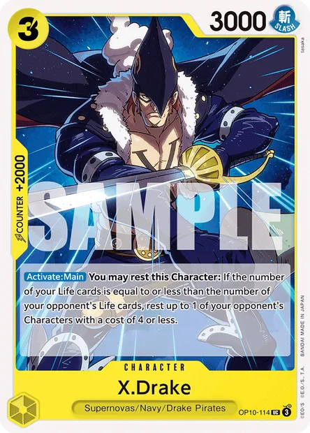 X.Drake, One Piece card OP10-114 — ROYAL BLOOD set